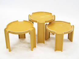 Set Of Giotto Stoppino Nesting Tables By Kartell In 2020 Nesting Tables Table Furniture