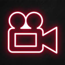 Video Icon In Neon Style Png And Psd Wallpaper Iphone Neon Neon Sign Art Neon Wallpaper