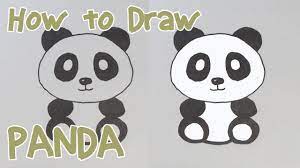 How to draw a cute cartoon panda bear with easy steps. How To Draw A Cute Panda Cartoon Panda Easy Youtube
