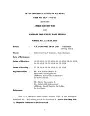 Here's the list of the lawyer: Award 22662 Maybank Investment In The Industrial Court Of Malaysia Case No 15 4 752 13 Between Janice Lim May Kim And Maybank Investment Bank Berhad Course Hero