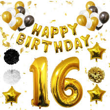 Geburtstag kann man heute ideal mit einer whatsapp nachricht verschicken, aber auch ganz klassisch mit einer geburtstagskarte. 16 Geburtstag Dekoration 16 Geburtstag Real De