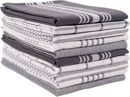 Decorative kitchen towels four seasons bora bora. Amazon Com Kaf Home Soho Kitchen Dish Towel Set Of 10 18 X 28 Inch Tea Towels Soft And Absorbent Mixed Set Of Flat Towels Charcoal Home Kitchen
