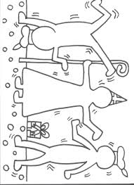 Kleurplaat Sinterklaas Keith Haring Knutselen Sinterklaas Sinterklaas Knutsel Idee Sinterklaas