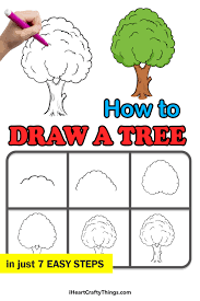 Click here to save the tutorial to pinterest! Tree Drawing How To Draw A Tree Step By Step