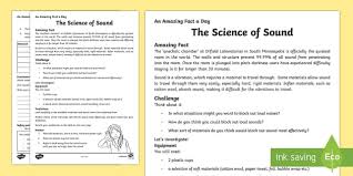 Free printable ks2 science worksheets. The Science Of Sound Worksheet Worksheet