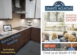 Displays Featuring Custom Stone By Gmsd At The Winnipeg Renovation Show Booth Cabinetry Springfield Woodwork In 2020 Engineered Stone Stone Design Renovations