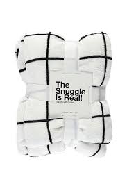 Black And White Grid Throw Blanket Grid Print Throw Blanket