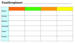 Kostenlose übungen und aktivitäten zum ausdrucken für die vorschule/schuleingangsphase. Wochenplan Vorlage Kostenlos Als Word Oder Pdf Downloaden Vorlagen Muster