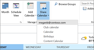 Drop Down List Of Calendars That Can Be Shared Content Calendars Office 365 Drop Down List