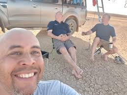 Desert camping with good company and sunset