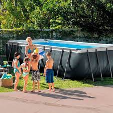 intex ultra frame 549x274x132 cm zwart opzetzwembad incl zandfilter bovengrondse zwembaden zwembad bovengronds zwembad