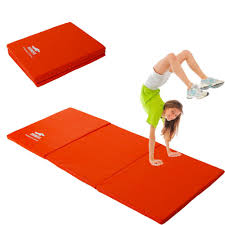 New Folding Panel Gymnastics Mat Gym Exercise Yoga Tri Mat Pad 55 X 24 Pink Gym Workouts Gymnastics Mats Yoga Fitness