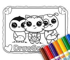 We trace the coloring page first to give an example of the steps you can take to draw it on blank paper. Coloring Pages Draw So Cute
