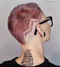 zigzag line by janine ker undercut hairstyles hair tattoos gold hair colors
