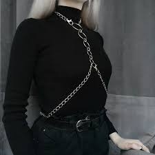Harnais A Chaine Et Anneaux Multiples Etsy Style Grunge Mode Esthetique Harnais