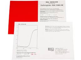 Ral 840 Hr Color Register Card For All Ral Colors