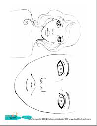 Contact Support Face Stencils Face Template Drawings