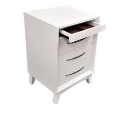 4 drawer bedside table white. Furniture Place Gita 4 Drawer Bedside Table Elegant Design White Colour Malaysian Made