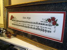 Original cross stitch patterns to print online. Vintage Silent Night Counted Cross Stitch Grateful Prayer Thankful Heart