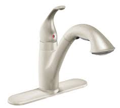 moen brushed nickel kitchen faucet