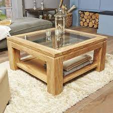 table basse vitree en bois de teck 80 boston table basse vitree table basse bois table basse