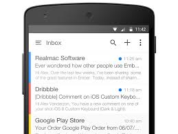 Android L Mail App Android Material Design Material Design Iphone Design