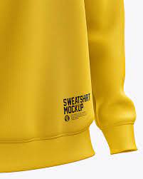 Download Men S Heavyweight Sweatshirt Mockup Right Half Side View In Apparel Mockups On Yellow Images Object Mockups