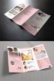 Pink Aesthetic Wedding Promotion Tri Fold Psd Free Download Pikbest Invitation Card Design Invitation Card Format Wedding Invitation Card Template