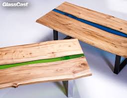 Use a pry or flat bar to remove table from form when the epoxy river is hard. Glasscast 50 Clear Epoxy Resin For Deep Castings Glasscast