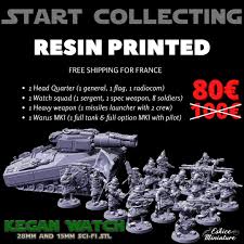 You can visit their website for resources and more here. Army Of Kegan Sci Fi 28mm Eskice Miniature Game On Table Top