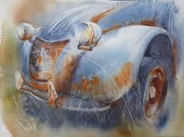 La Rouille En Aquarelle Peinture Auto Idees D Aquarelle Les Arts