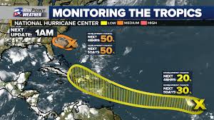 Greek alphabet ditched for hurricane names. National Hurricane Center Gives Medium Odds For Southeast Us Tropical System