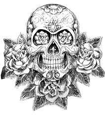 Look and print other skull coloring pages for adults: Adult Coloring Pages Skulls Coloring Home