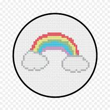 14 aida 140 x 140 stitches size(s): Rainbow Cross Stitch Pattern Crywolf Pattern Png Stunning Free Transparent Png Clipart Images Free Download