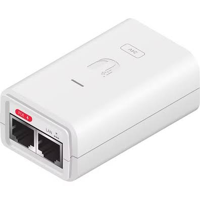 Ubiquiti | POE Accessories | POE-24-7W - PoE Injector, 24VDC, 0.3A, Gigabit
