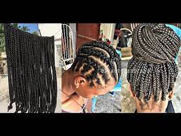 Pre Braided Box Braids Video Http Community Blackhairinformation Com Video Gallery Braids And Twists Vi Box Braids Styling Hair Styles Crochet Box Braids