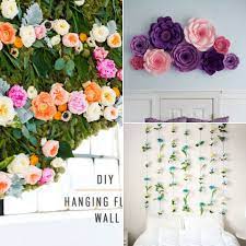 Just searching through the intern for the flowers templates can be time consuming. 20 Simple Diy Flower Wall Decor Ideas