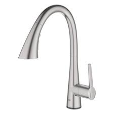 single handle pull down kitchen faucet