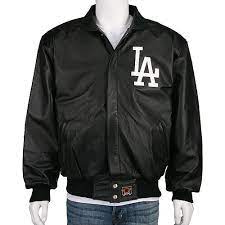 Los Angeles Dodgers Leather Script Jacket Dodgers Los Angeles Dodgers Major League Baseball