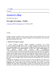 Contoh pembuatan outline sederhana untuk kerangka tulisan. Doc Kerangka Karangan Outline Anisa Tri Sukaryah Academia Edu