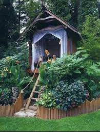 Backyard Idea For When I Actually Have A Backyard Backyard Getaway Backyard Treehouse Inspiration