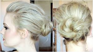 Hollywood Inspired Volumized Bun Tutorial For Fine Hair Youtube