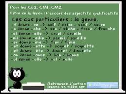Accorder les adjectifs de couleur ou non ? L Accord Des Adjectifs Qualificatifs Cours Video Et Exercices De Francais Ce2 Cm1 Cm2 Youtube