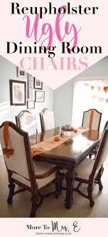 I recovered the seat cushions of my 6 dining chairs using faux leather. Diy Dining Chairs Recover The Seat Cushion More To Mrs E