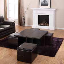 Tufted leather storage ottoman / coffee table is a classic and inviting representation of form and function. Coffee Table With Ottomans Underneath Ideas On Foter