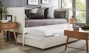 The her majesty is an upholstered trundle bed that uses quality linen and can boast of sturdy construction.the wheels on the trundle are smooth, so it's super easy to use too (even my petite wife could move it with a heavy mattress on. Trundle Beds 6 Things To Know Before Buying Overstock Com