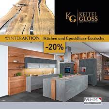 keitel gloss gmbh on instagram winteraktion auf kuchen und epoxidharztische 20 kuche kuchen aktion rabatt beto kuche betonoptik holztisch tisch