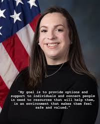 April is recognized as Sexual Assault Awareness & Prevention Month. Mary  Wright is a SAPR Victim Advocate. Her role is to facilitate care and  provide non-clinical support to adult victims of sexual