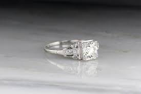Antique Engagement Ring 1920s Late Edwardian Art Deco With Old Eur Antique Wedding Rings Antique Engagement Rings Rose Gold Antique Engagement Rings Vintage