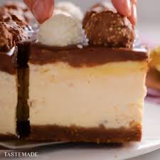 Sliced Ferrero Rocher Cheese Cheese Ferrero Rocher Sliced In 2020 Essen Und Trinken Dessert Susse Rezepte